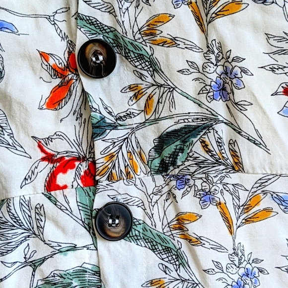 All In Favor Retro Floral Button up Midi Dress - Picture 7 of 7